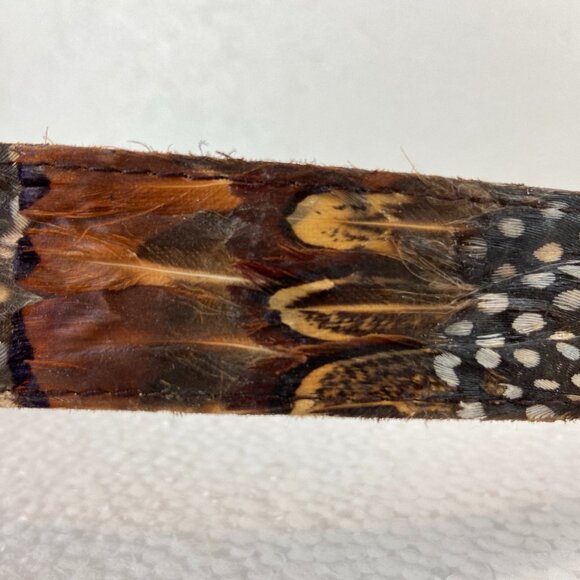 Vintage Art Belt  Real Genuine Peacock Pheasant main image 13